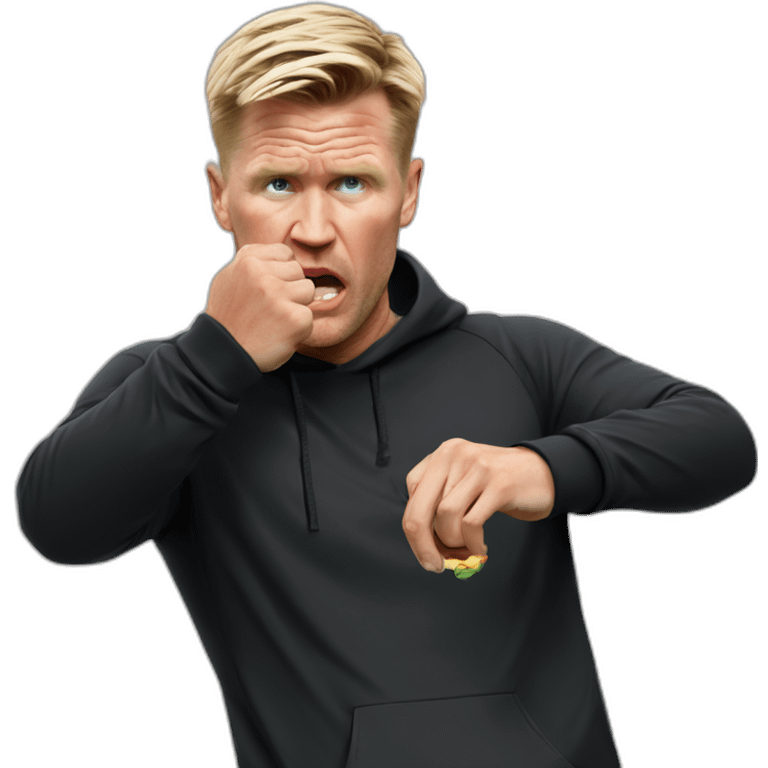 Eddie Howe biting nails emoji