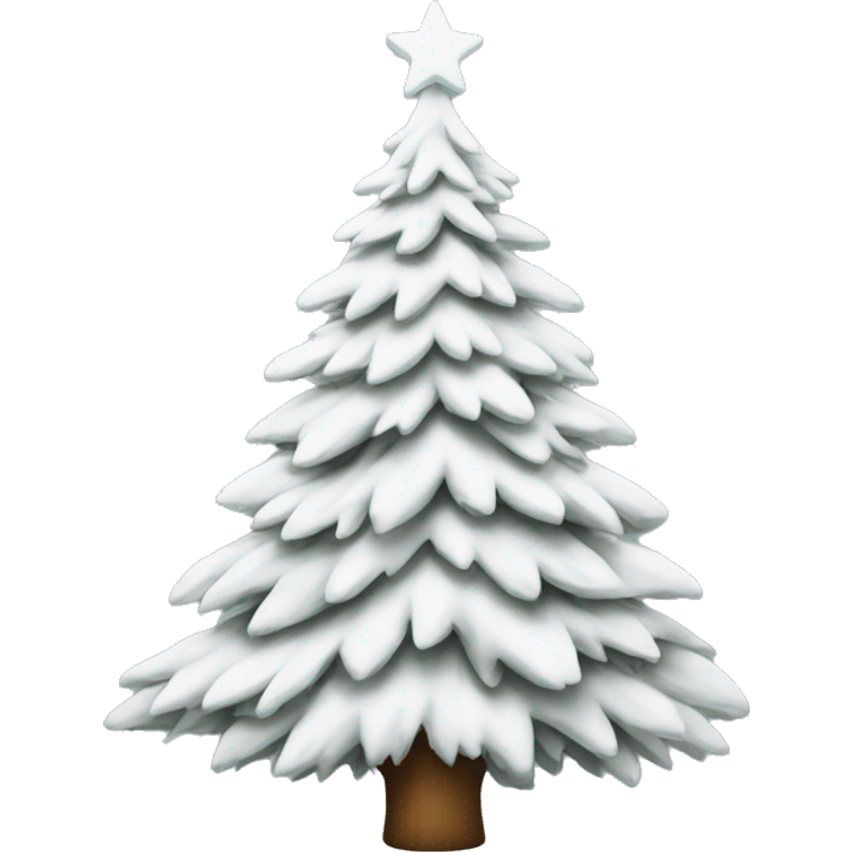 white christmas tree emoji