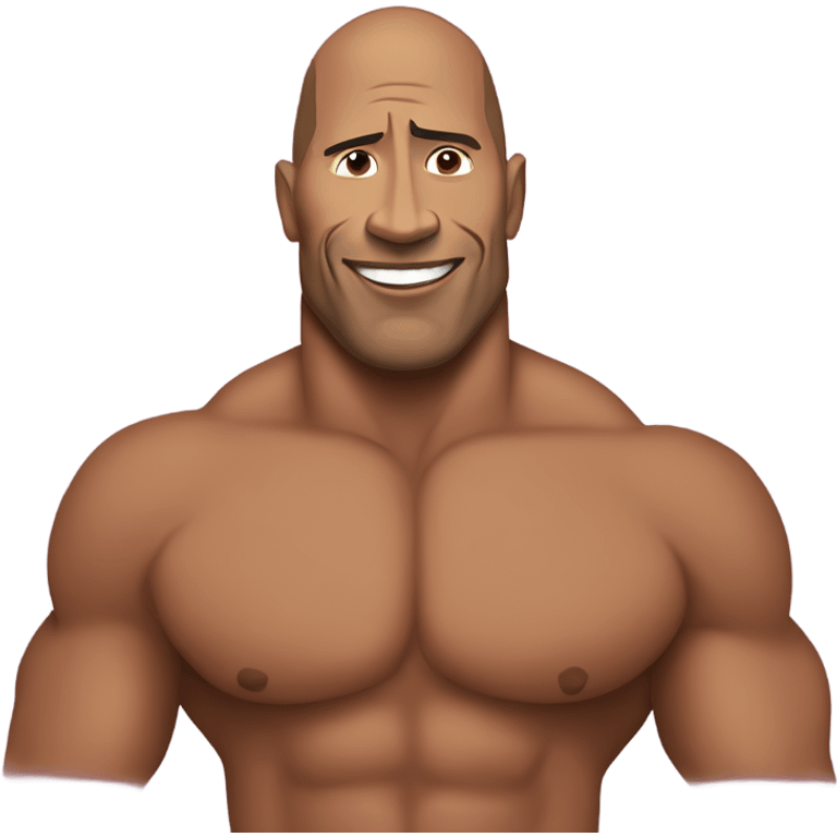 Dwayne the rock Johnson  emoji