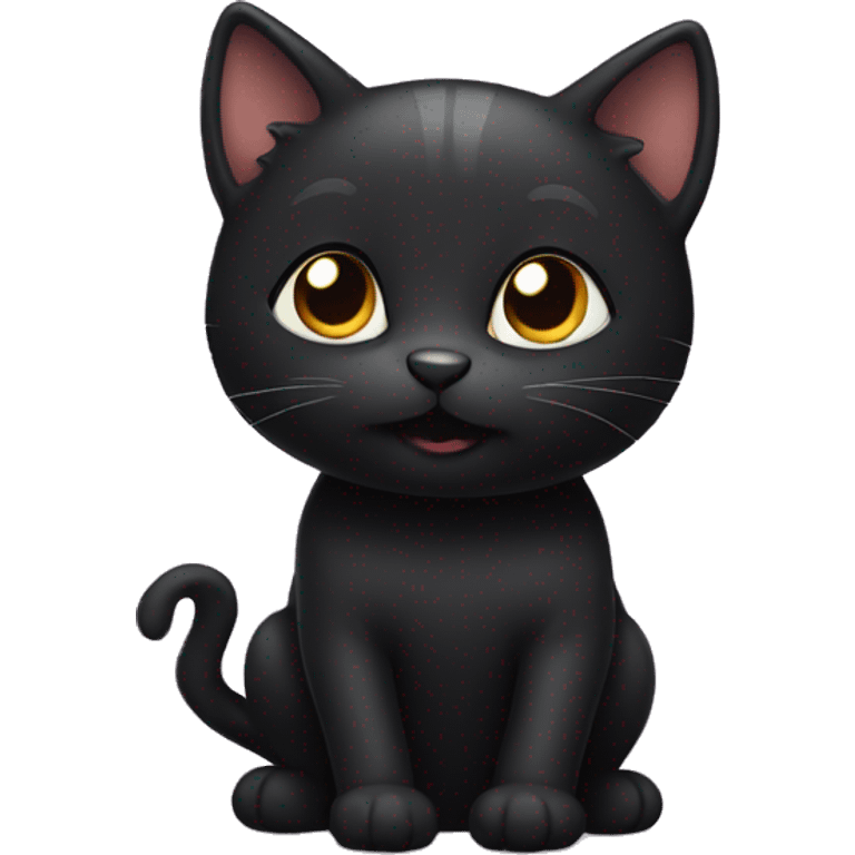 Cute black cat emoji