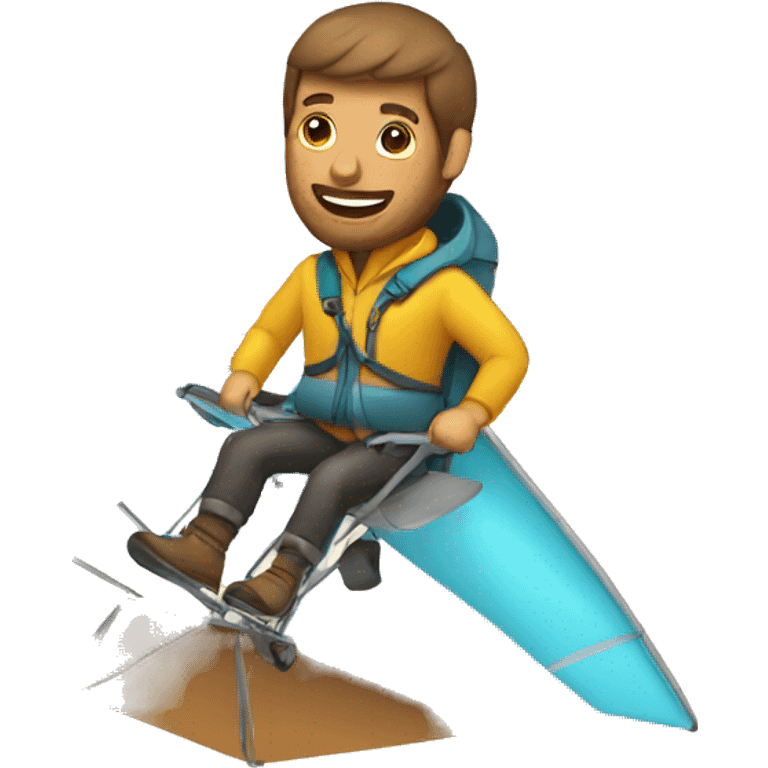 man on a hang glider emoji