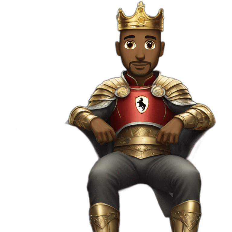 king Arthur with ferrari emoji