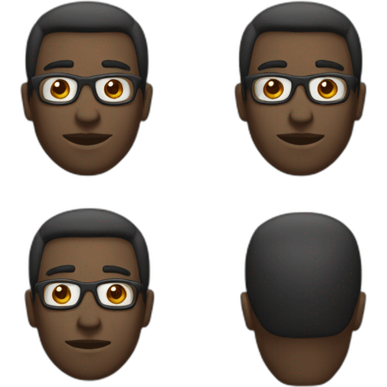 homem de óculos emoji