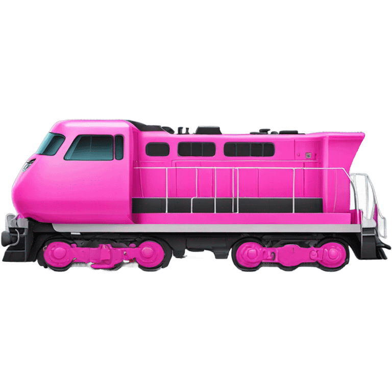 Pink locomotive  emoji