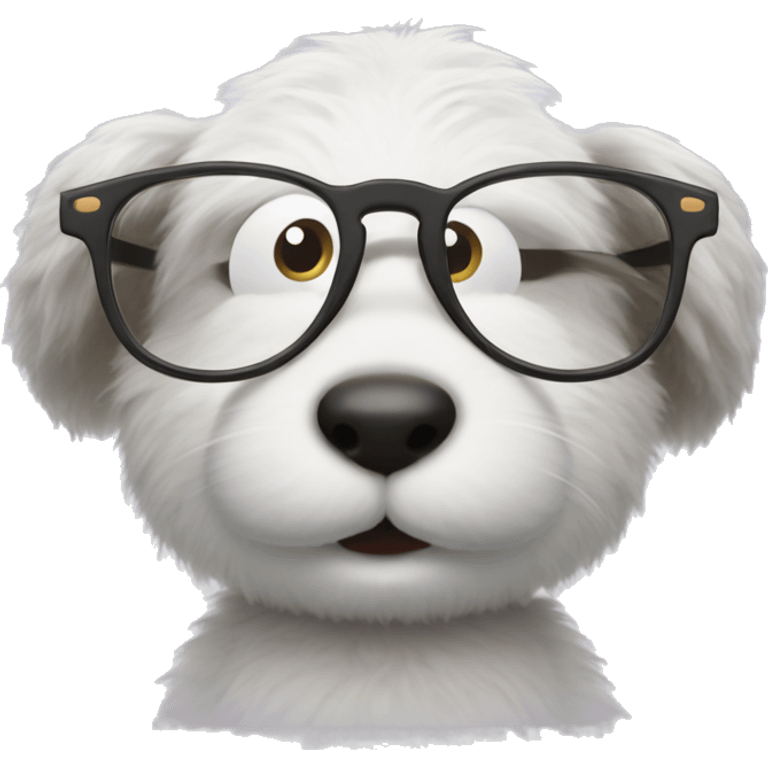 jellycat peanut with glasses emoji