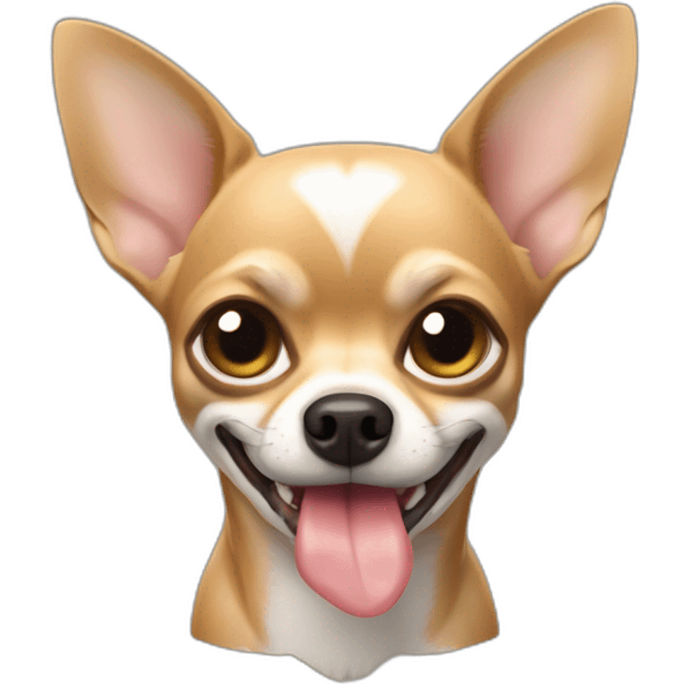 Chihuahua qui mange un gant  emoji