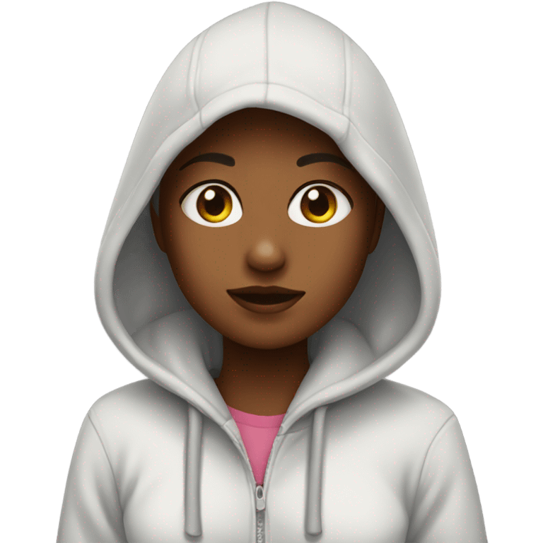 Girl in hoodie emoji