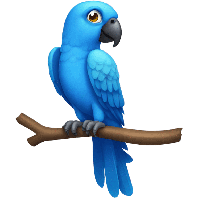 Blue parrot emoji