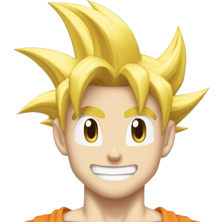 Goku smiling  emoji