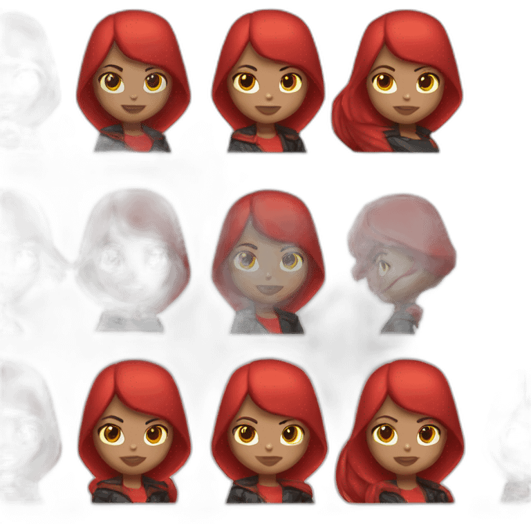 super hero girl red hood emoji