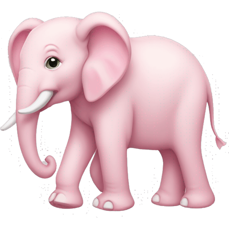 Pastel pink elephant  emoji