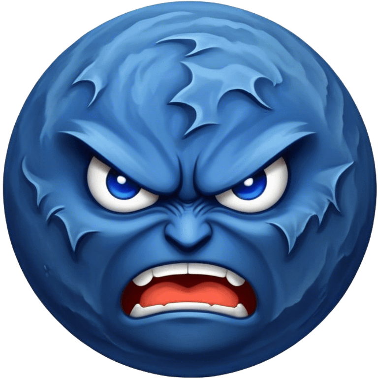 Angry moon emoji