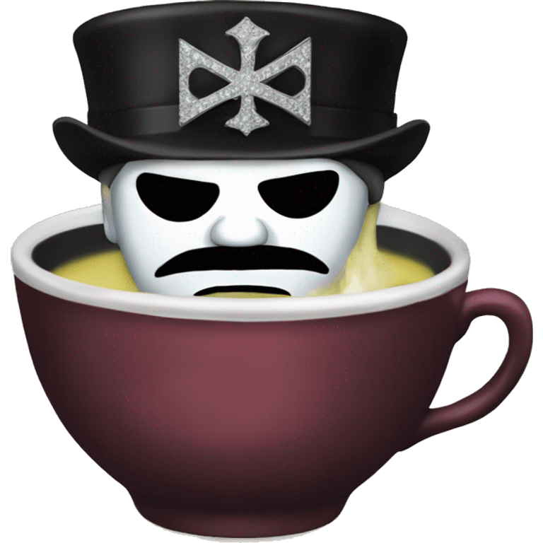 King diamond in a tea cup emoji