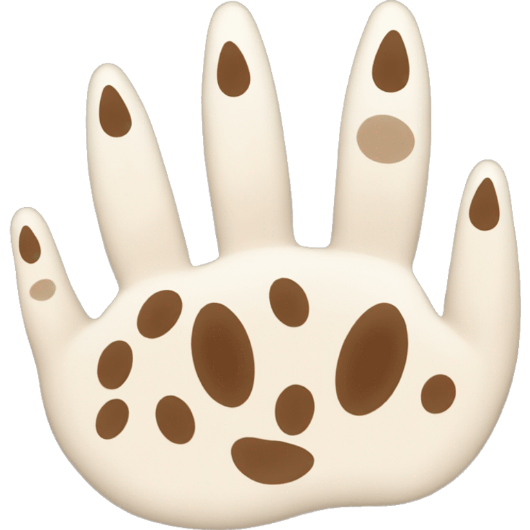 Paw of Bengal cat emoji