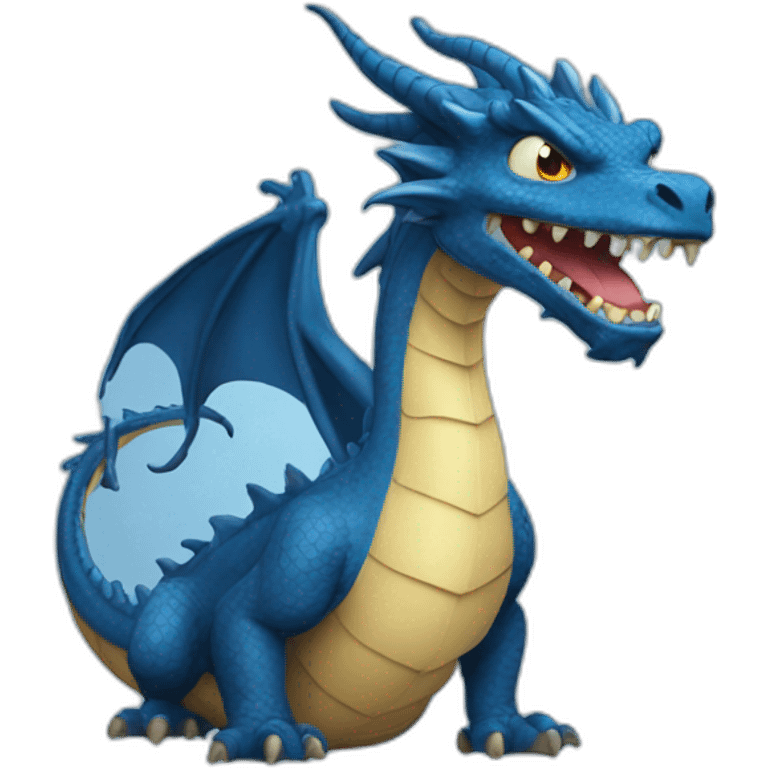 Blue dragon emoji