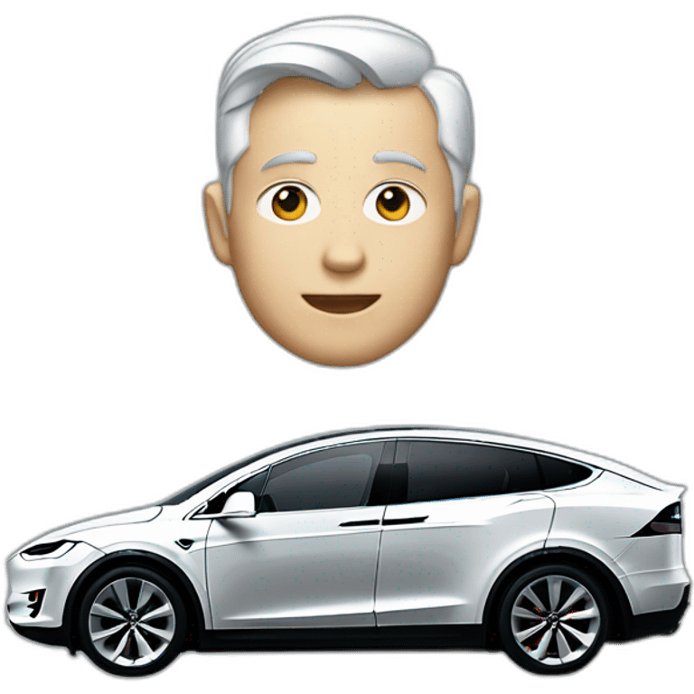 Tesla model x emoji