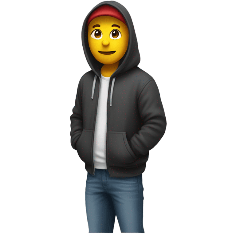 Do wearing hoodie emoji