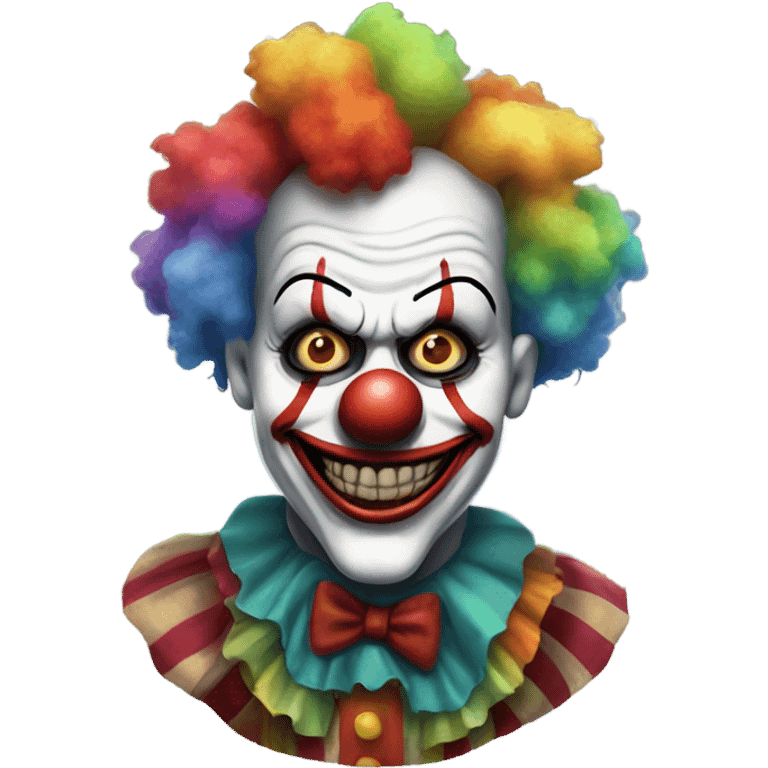 Scary clown emoji