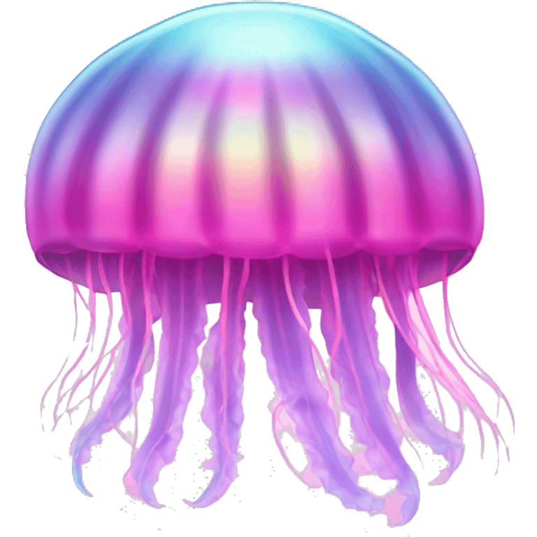 pink shimmery iridescent jellyfish emoji