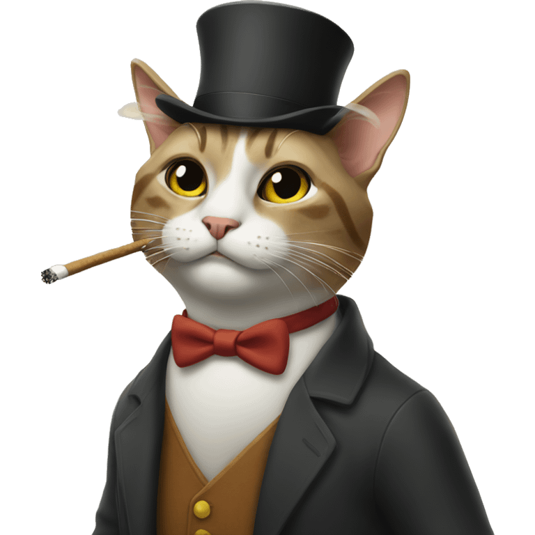 Cat smoking emoji