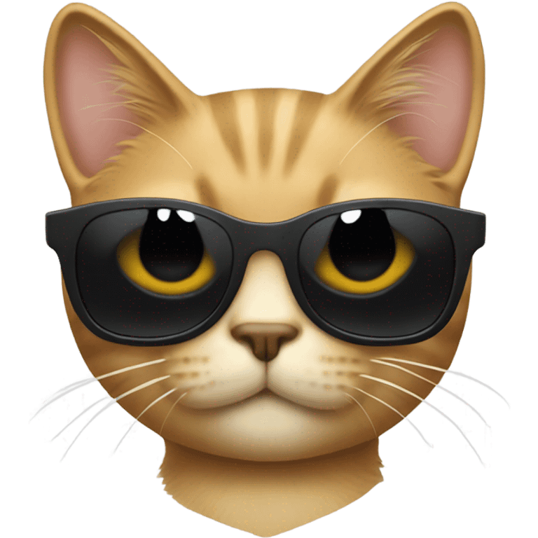 a cat in black sunglasses emoji