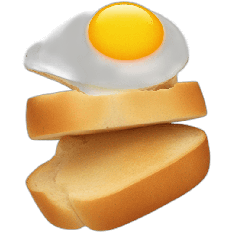 Egg on a bread emoji