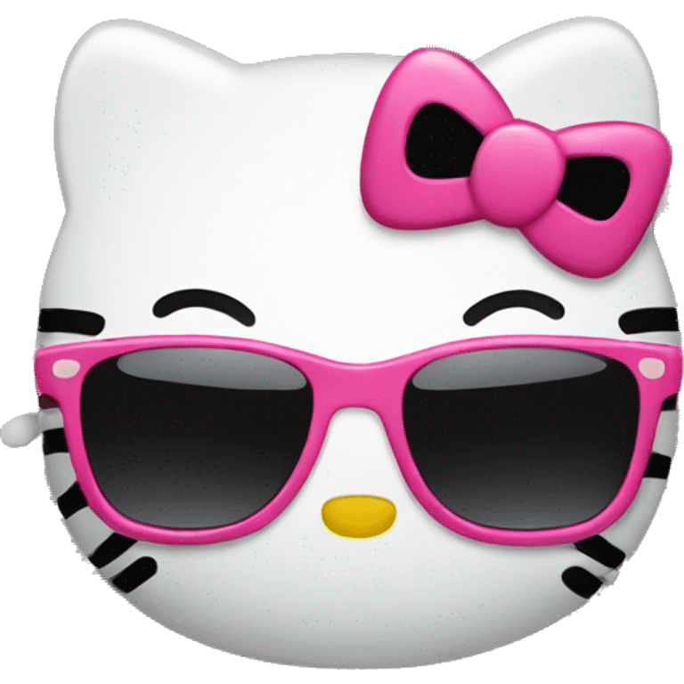 Hello kitty with sunglasses  emoji