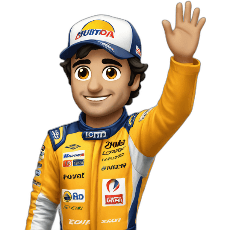 Carlos sainz jr waving emoji