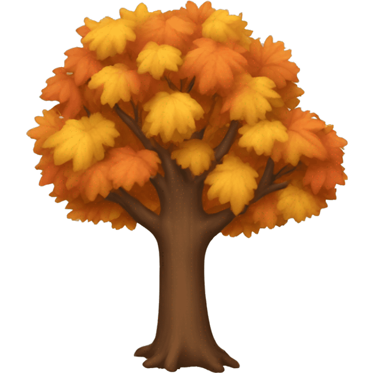 Autumn tree emoji