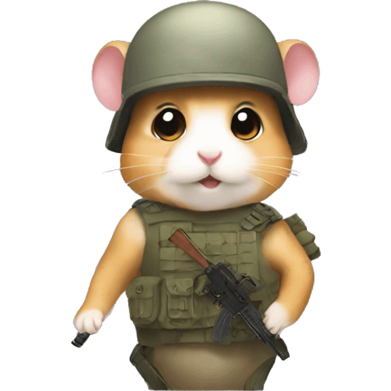 hamster soldier emoji