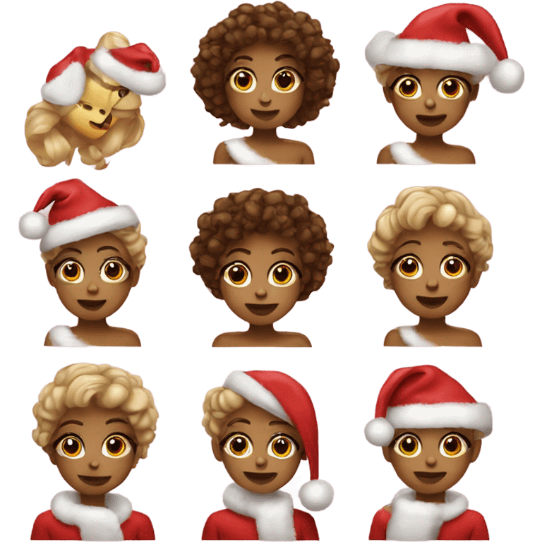 cute and coquette christmas emojis emoji