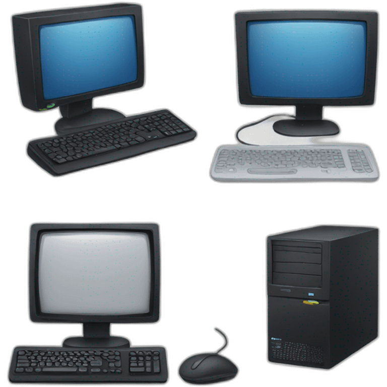 four computers emoji