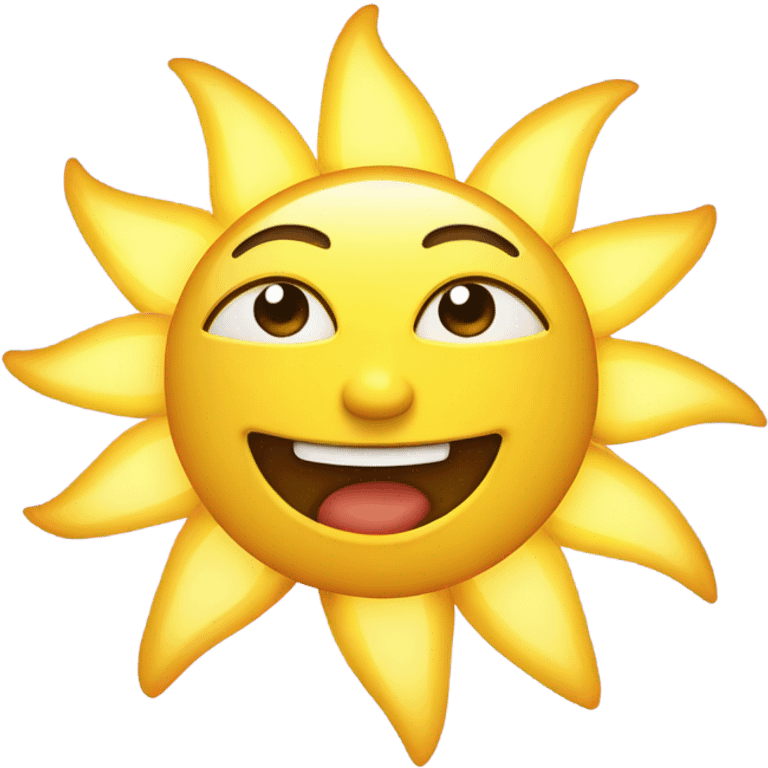 Smiling sun emoji