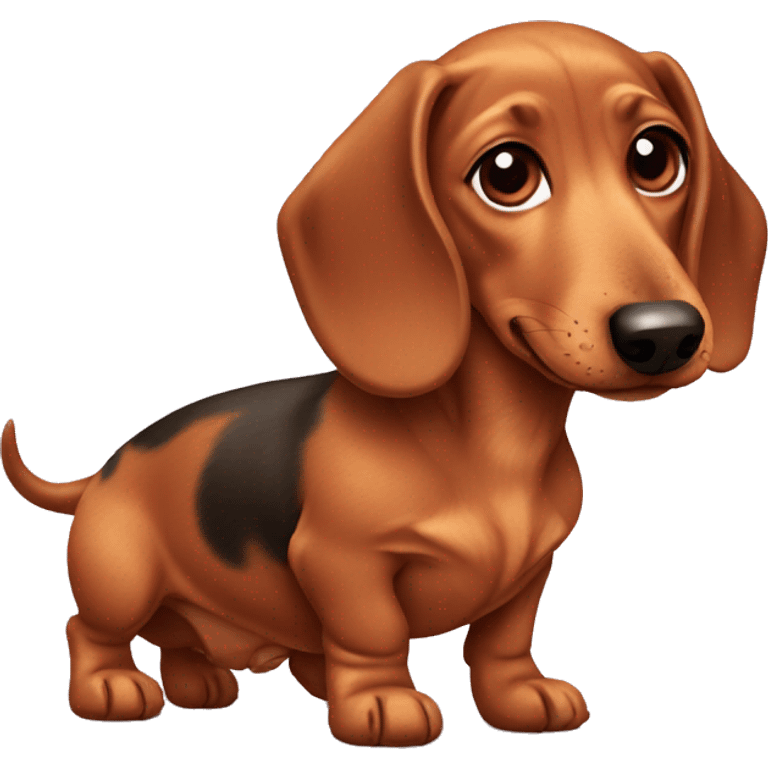 funny puppy dachshund emoji