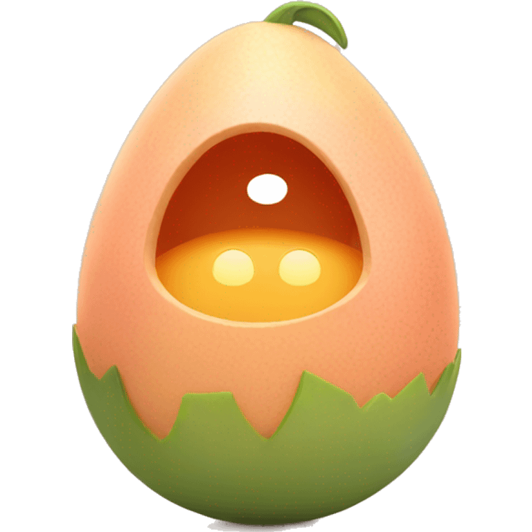 eggplanr inside peach emoji