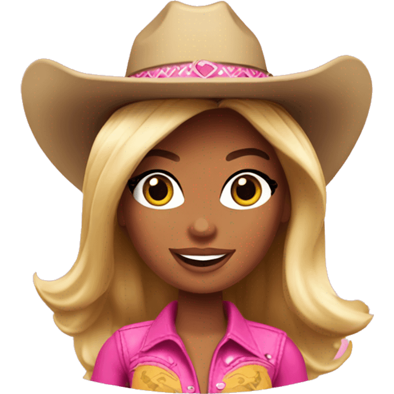 barbie cowgirl  emoji