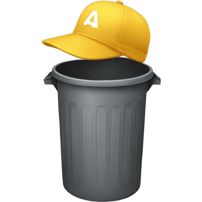 A person with a trash can on emoji