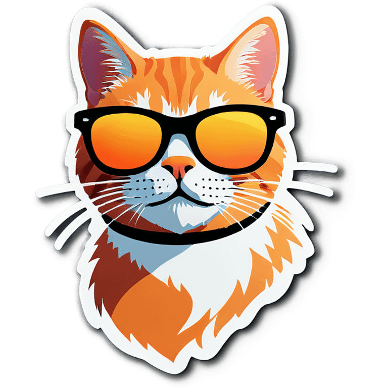 Cat with sunglasses emoji