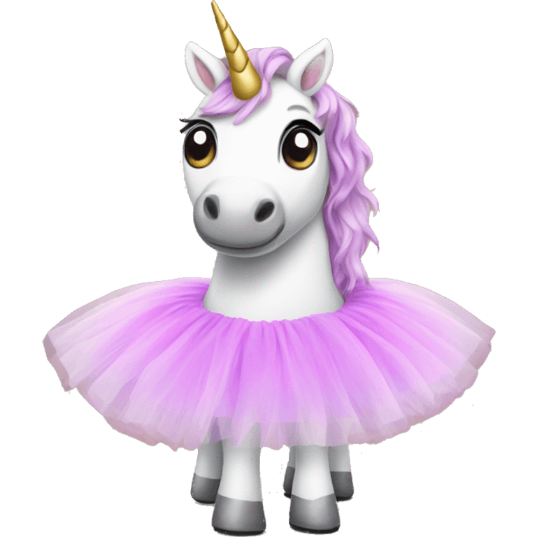 Unicorn wearing a tutu  emoji