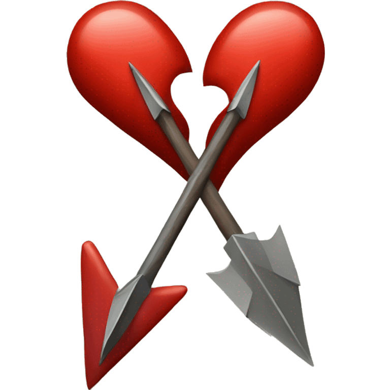 A red heart with arrow emoji