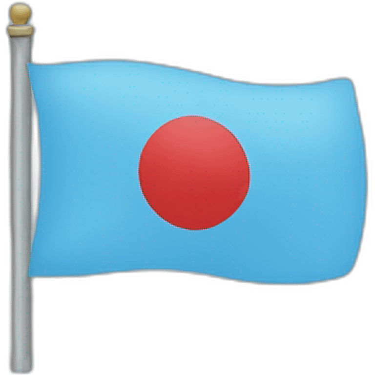 The flag of the country with light blue instead of reds  emoji