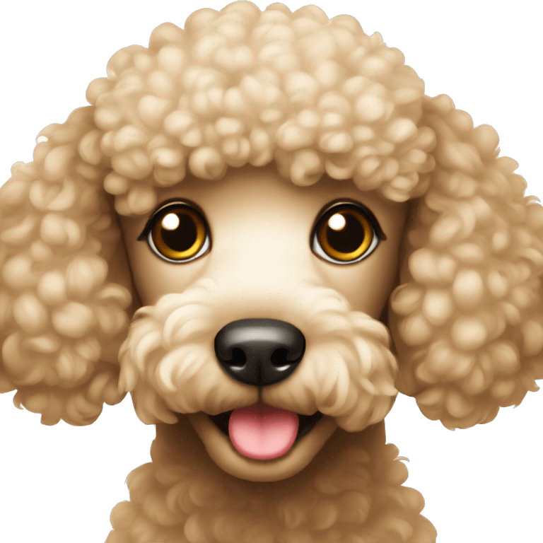 Cute poodle  emoji