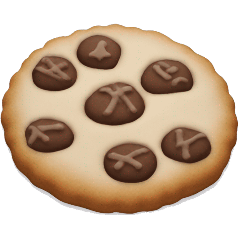 Christmas crumbl cookie emoji