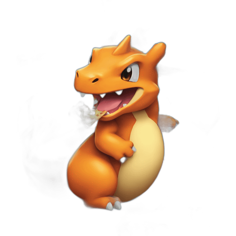 Charizard eat pizza emoji