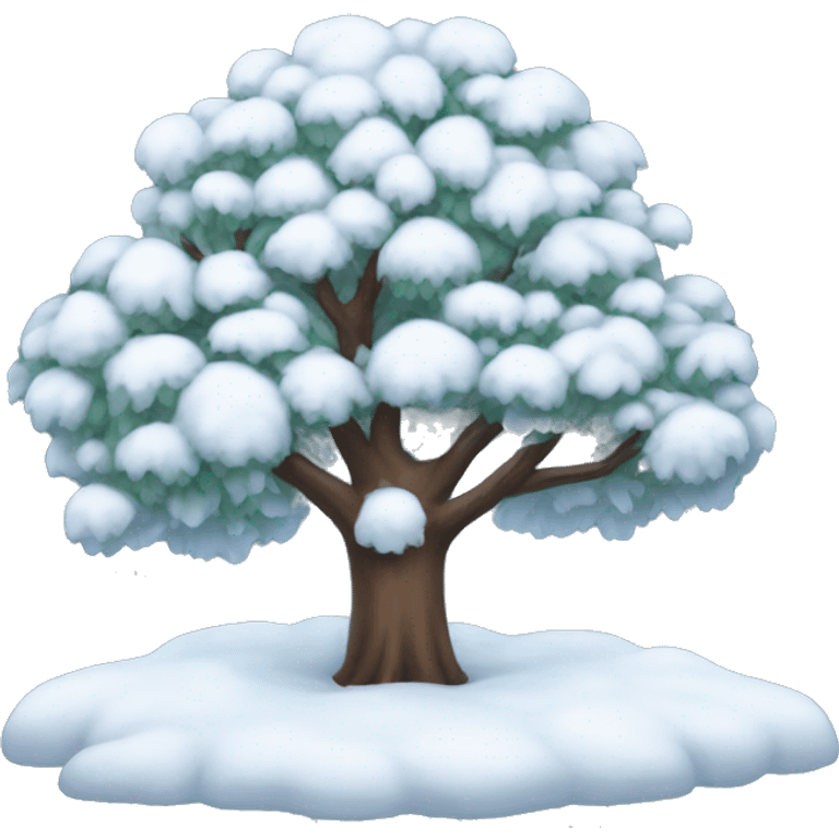 snowy tree emoji