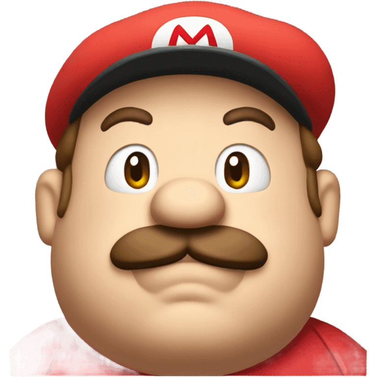 Fat mario Body face emoji