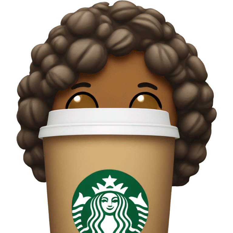 Starbucks with a Kiss  emoji