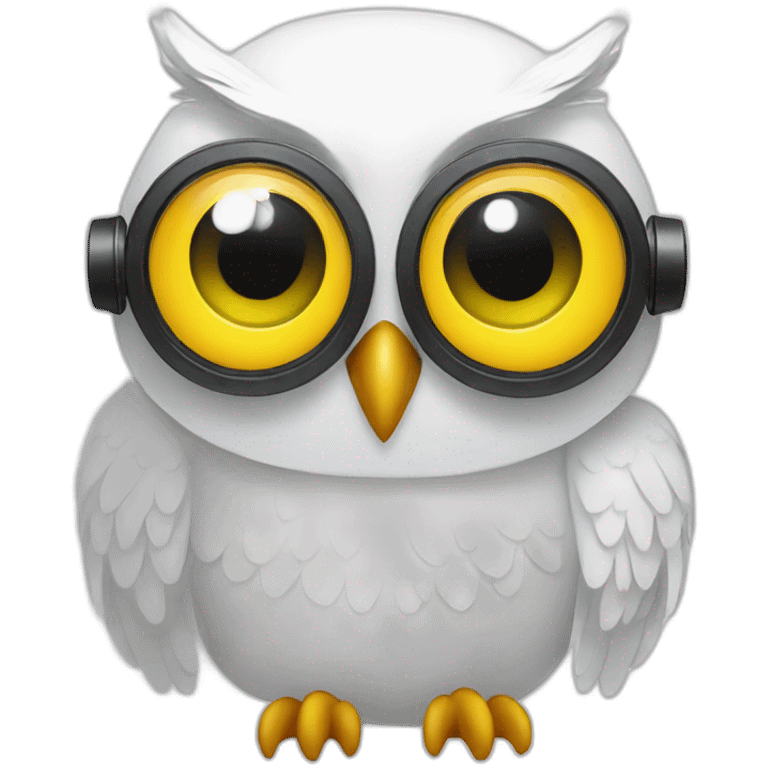 white Owl DJ Party emoji