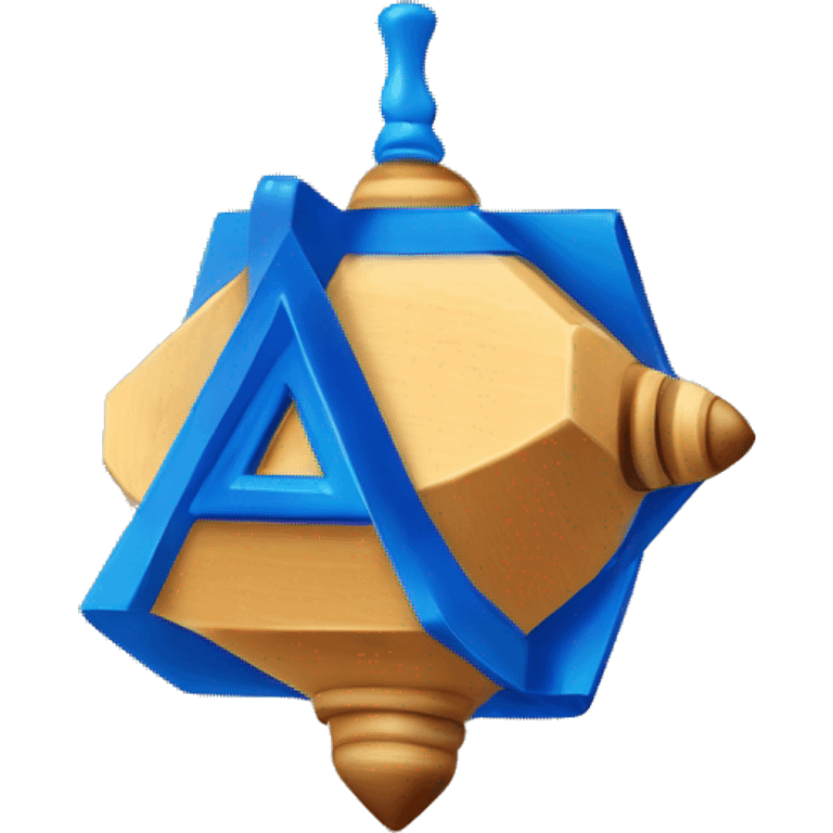 Jewish dreidel a four-sided spinning top, played during the Jewish holiday of Hanukkah emoji