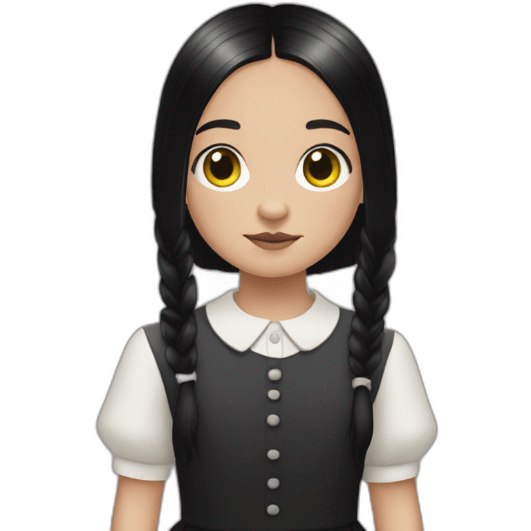 filipino child wednesday addams emoji